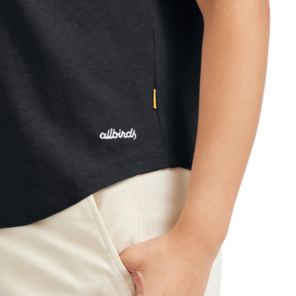 Women's Soft Merino Tee - True Black