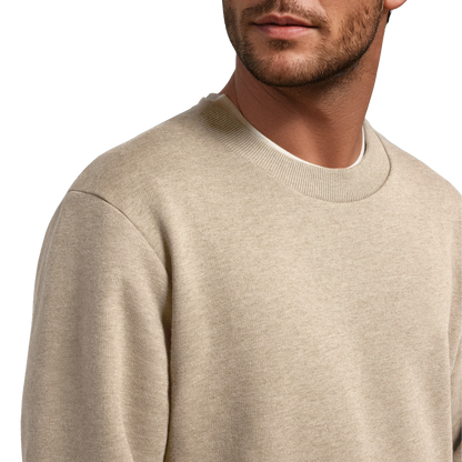 Men's Merino Blend Sweatshirt - Rugged Beige