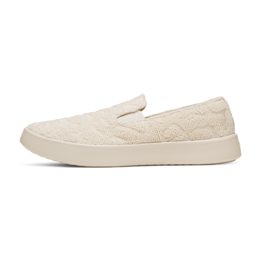 Women's Cruiser Slip On Terry - Warm White (Warm White Sole)