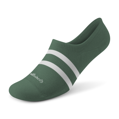 Anytime No Show Heel Grip Sock - Verdant Green (Blizzard Sole)