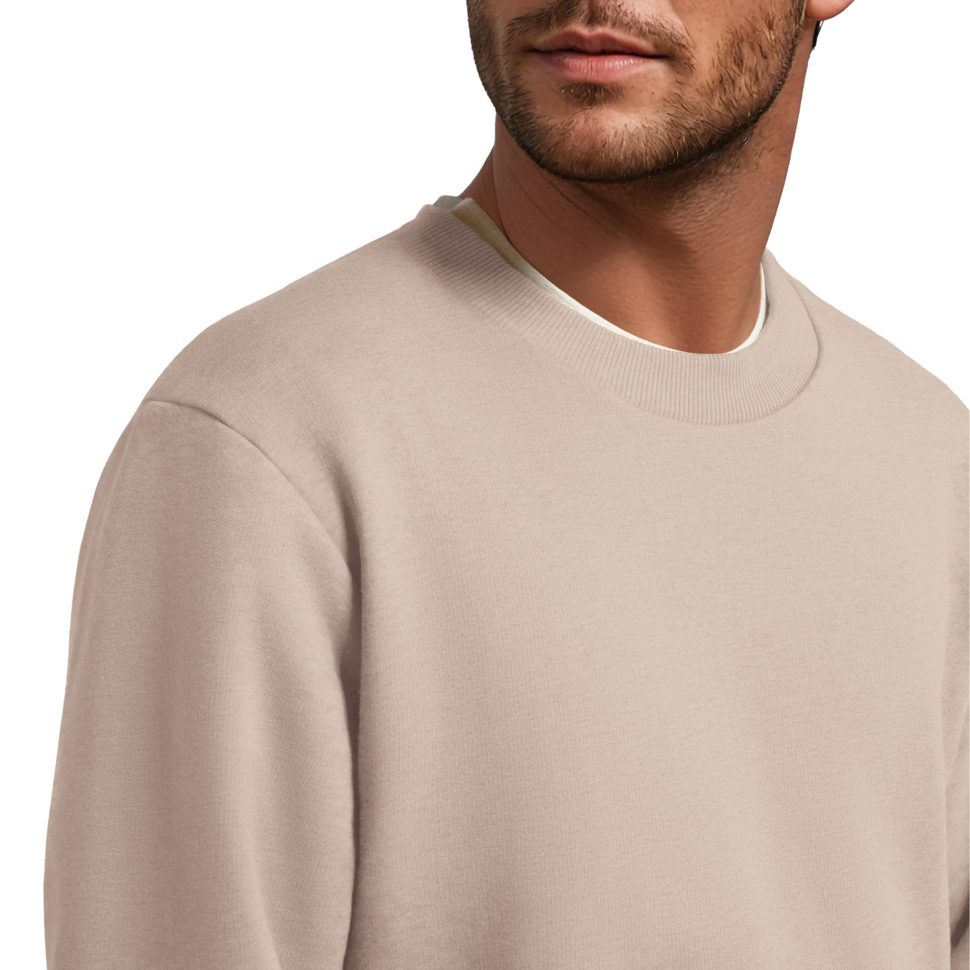 Men's Merino Blend Sweatshirt - Mushroom